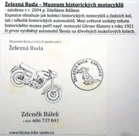 Železná Ruda - Muzeum historických motocyklů