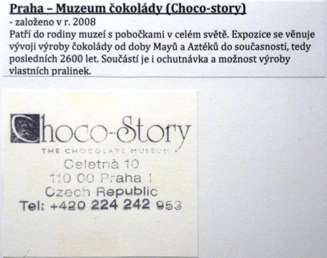 Praha - Muzeum čokolády