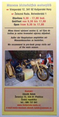 Železná Ruda - Muzeum historických motocyklů